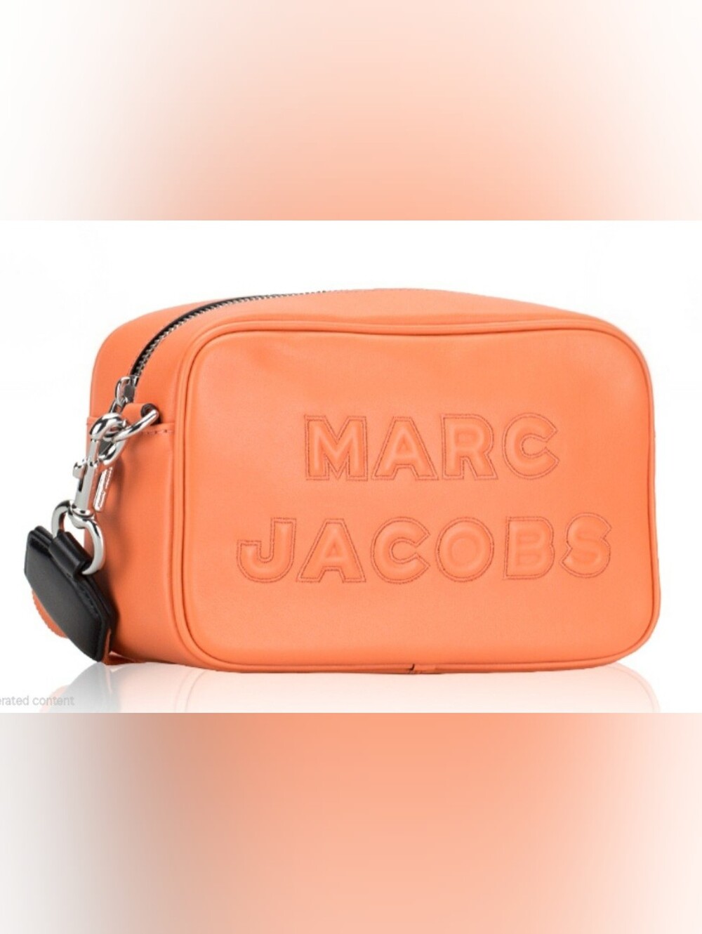 Marc Jacobs Coral-Orange Leather Crossbody Bag